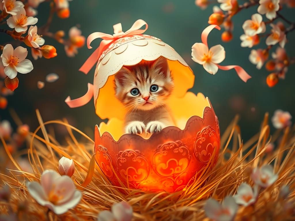 Eggstraordinary Birth of a Purrfection