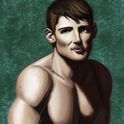Portrait of a Shirtless Man
