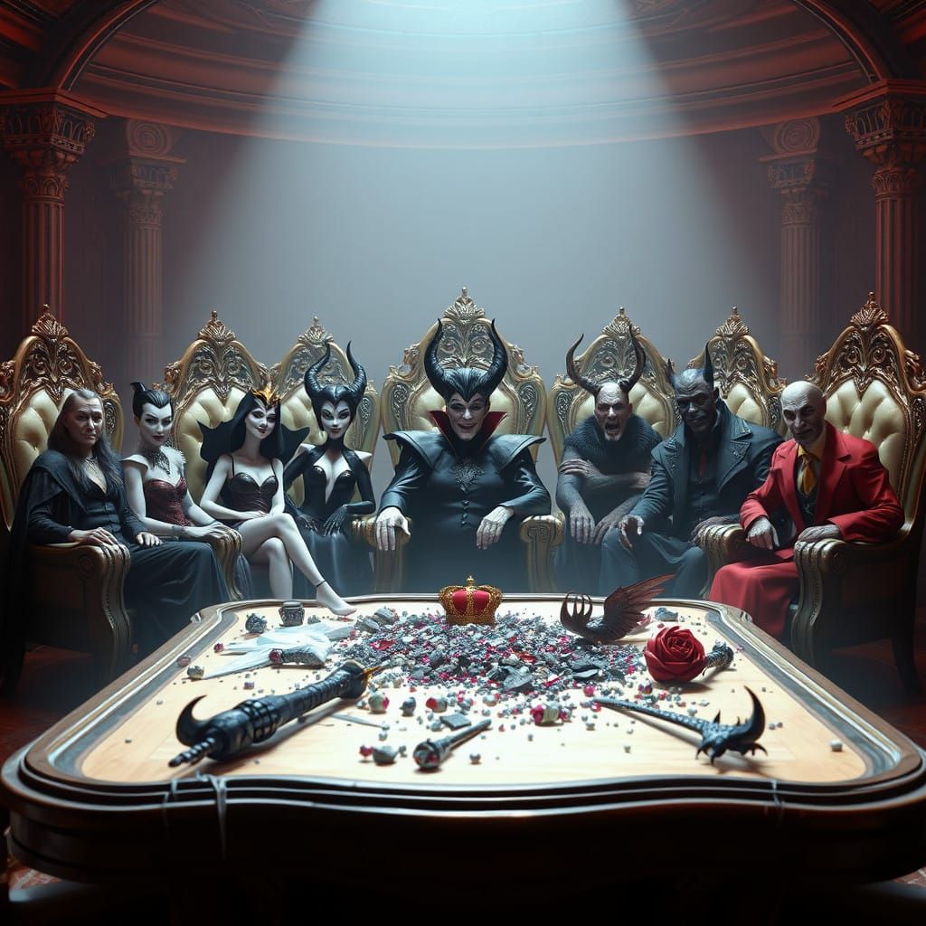 Villains Unite in Dark Triumph: A Chilling Industrial Light...