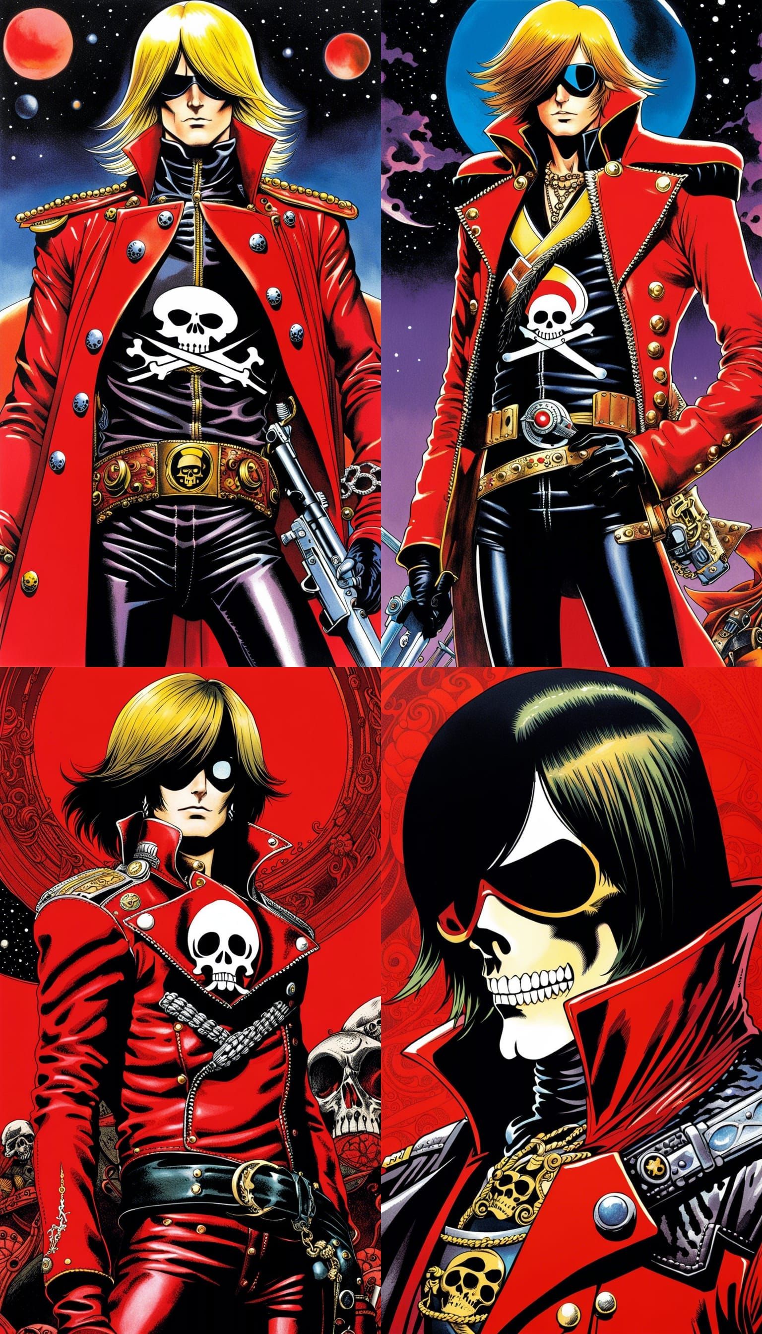 Space Pirate Harlock Manga Cover Art