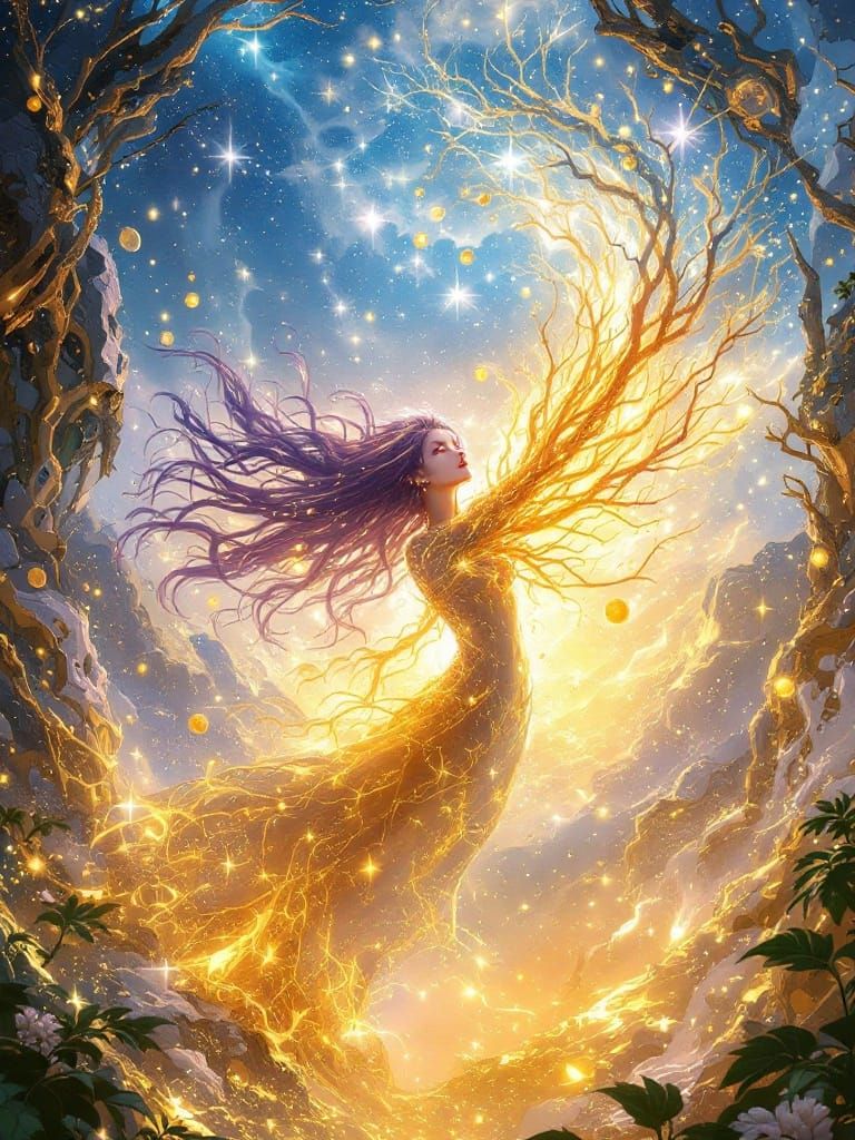 Divine Yui Ikari Unites with Evangelion in Celestial Harmony