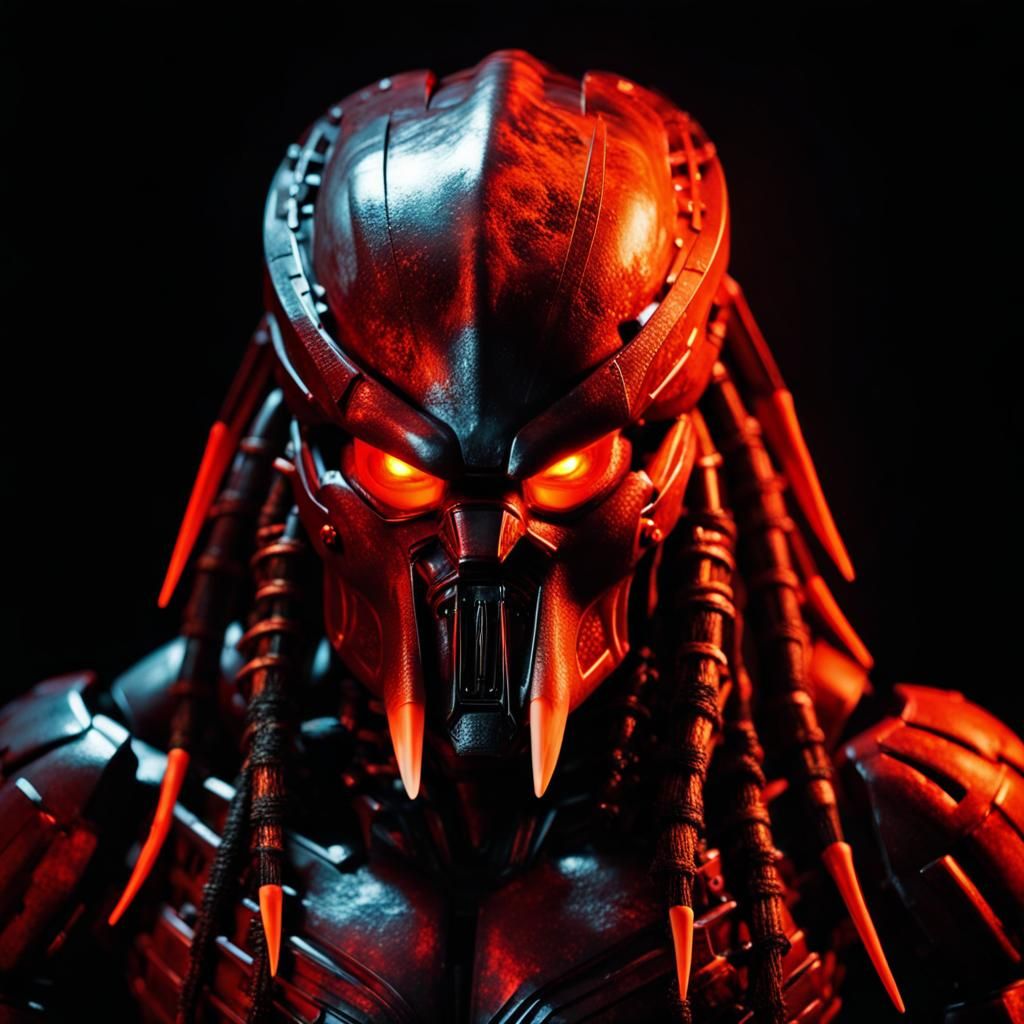 Predator in Halloween Film Style with Luminescence
