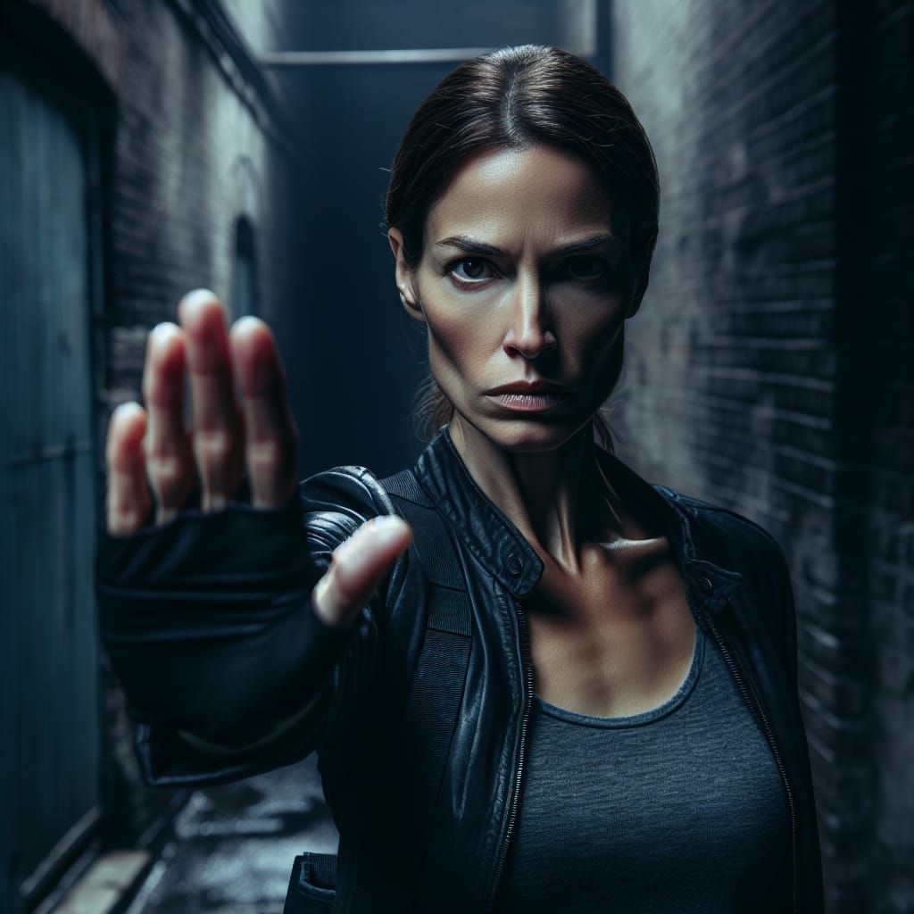 Fearless Woman Halts Intruder in Dark Alleyway