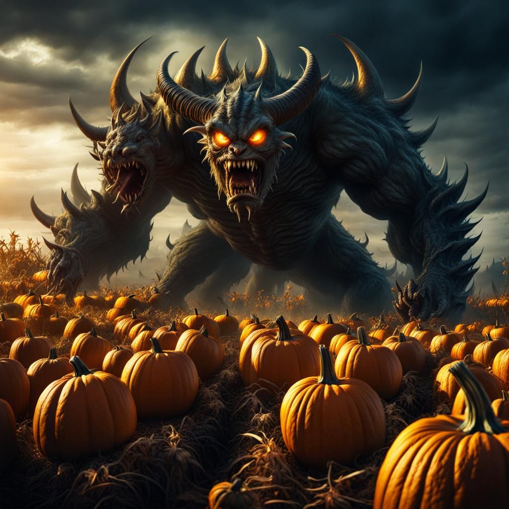 Monster Harvest: An Epic 3D Pumpkin Field
