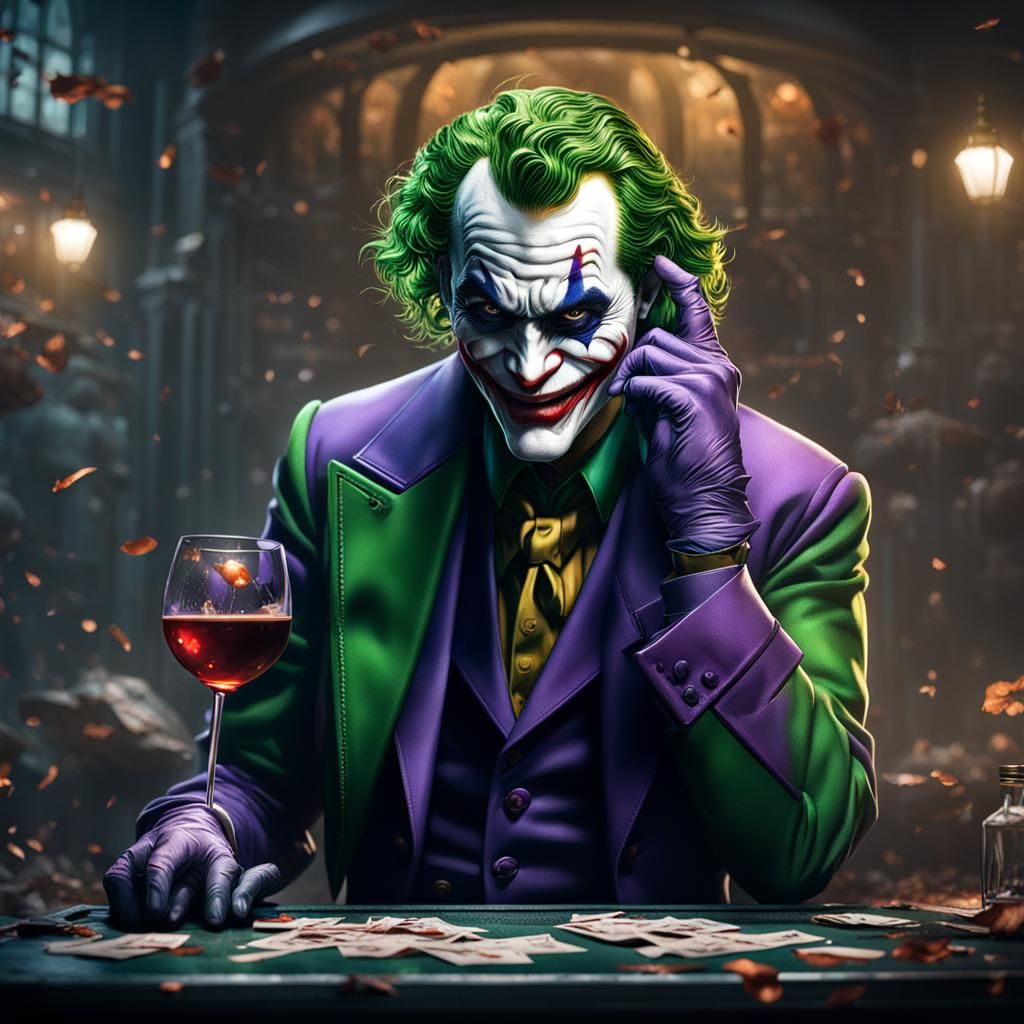 Hyperdetailed Joker Art: Dark Fantasy Concept