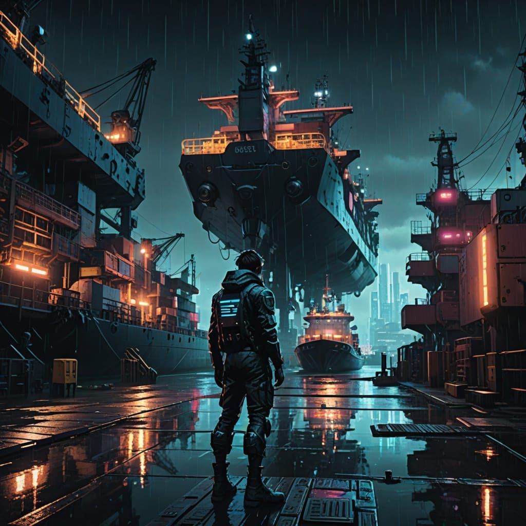 Cyberpunk Dockyard Masterpiece