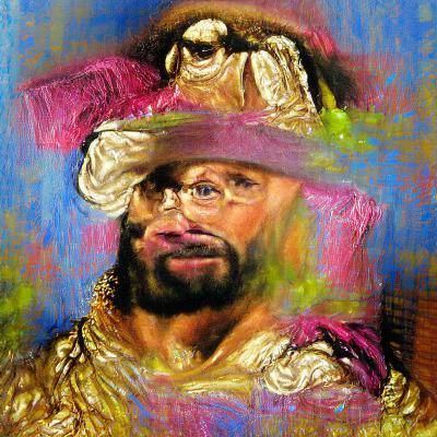Macho Man Portrait in Rembrandt Style