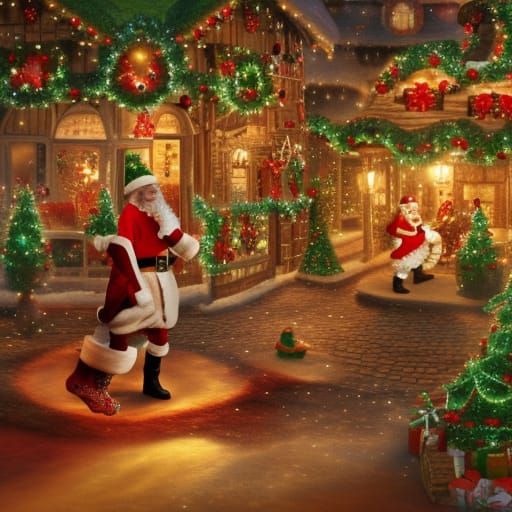 Enchanted Christmas Village in Ultradetailed Ray Tracing