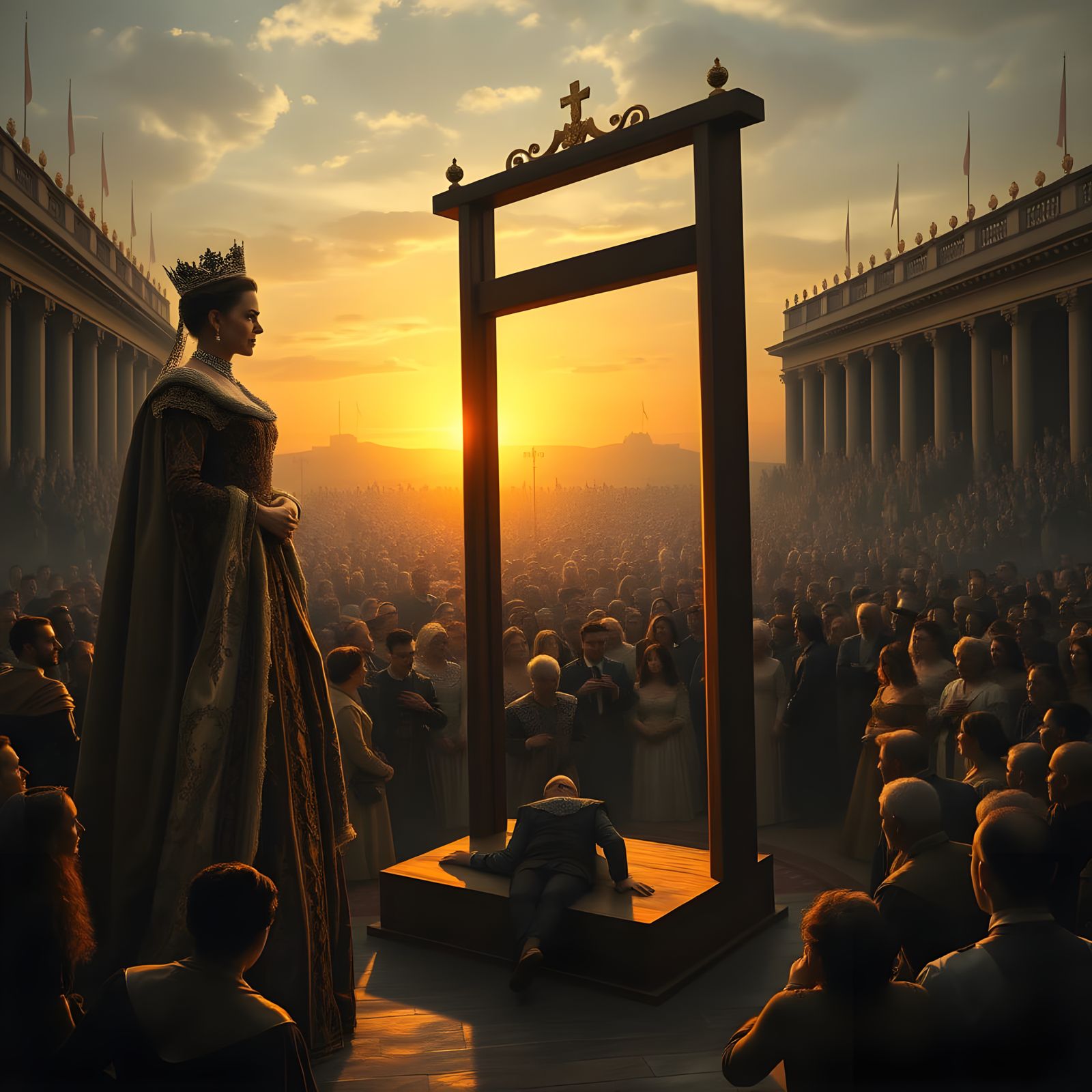 Royal Beheading in Dawn's Light