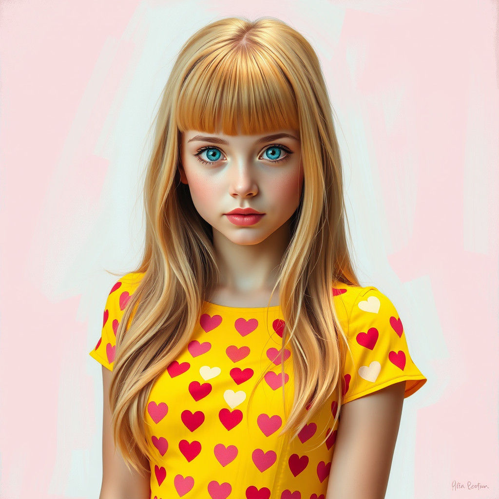 Sabrina Carpenter Pop Art Portrait in Pastel Colors