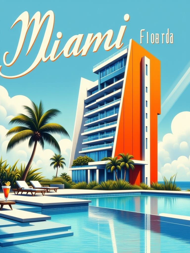Miami Art Deco Nouveau Dreamscape