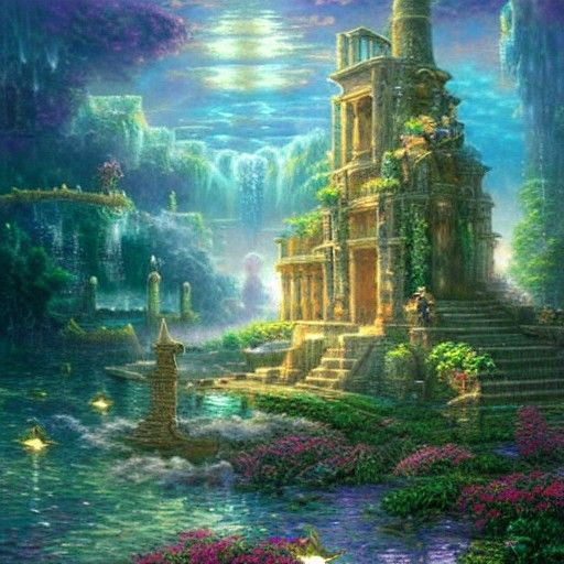 Ethereal Atlantis: A Lost City Fantasy