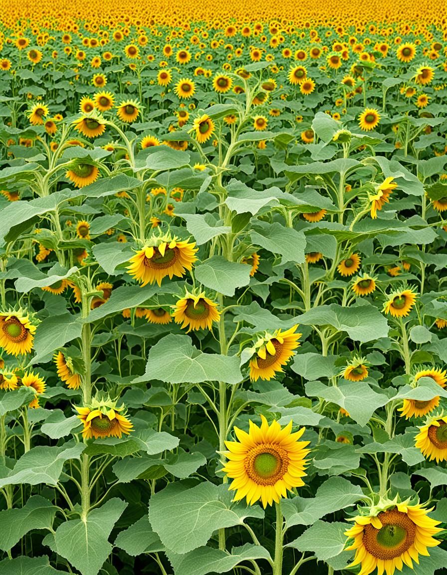 Sunflowers by the River