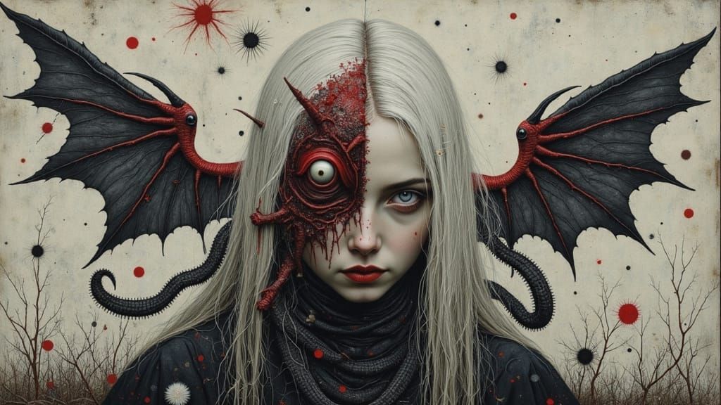 Manhwa Portrait: Angel and Demon Double Exposure