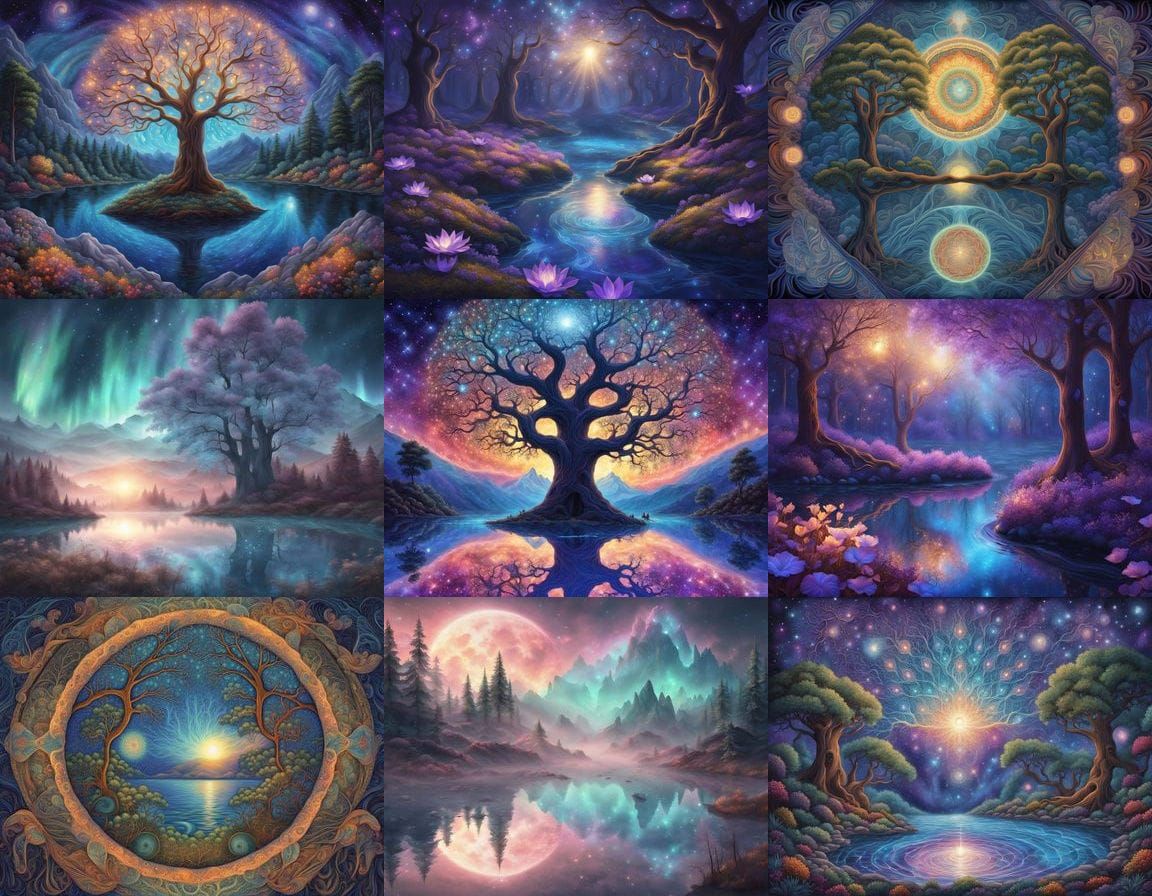 Ethereal Forest Glade in Soft, Glowing Light