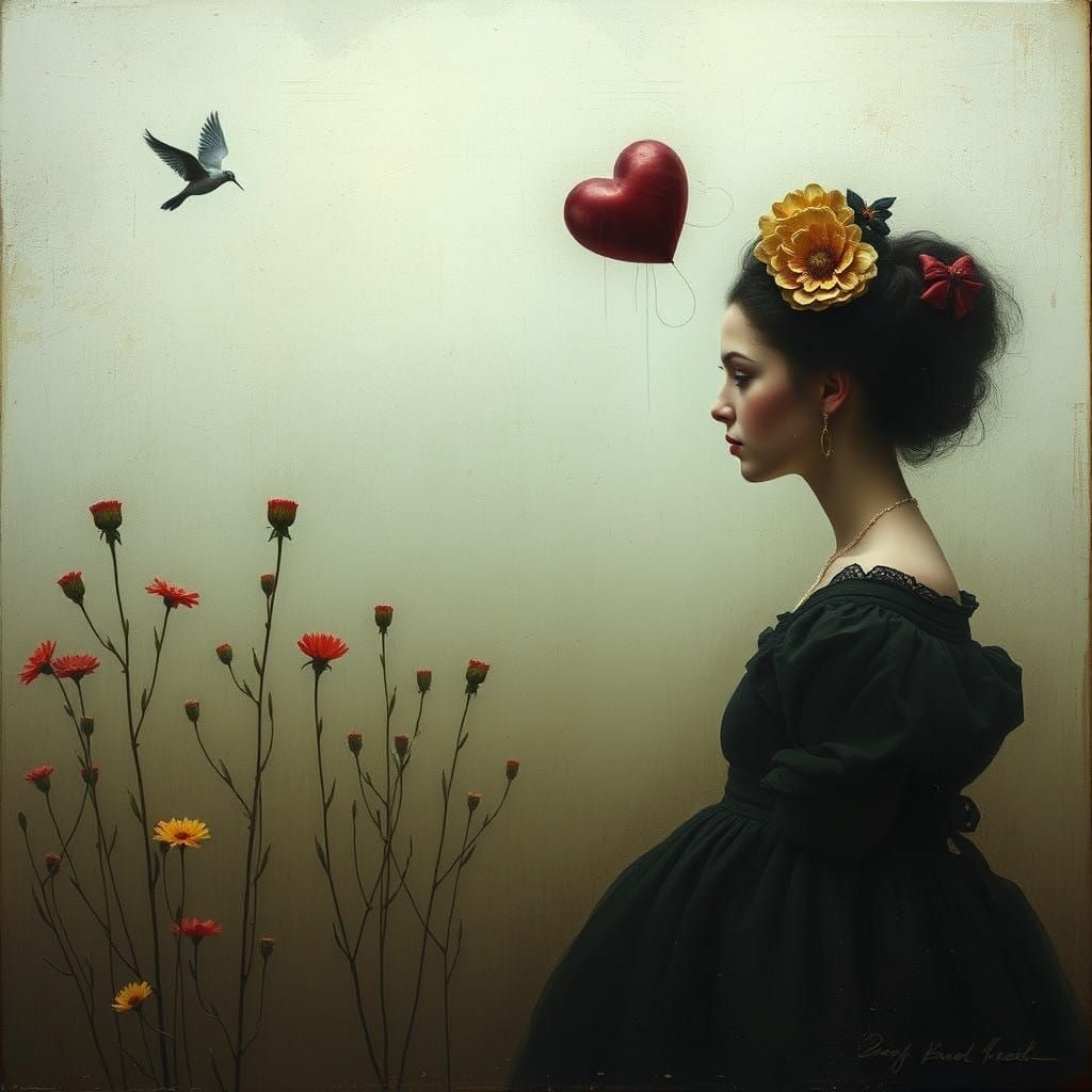 A Woman Shrinks from an External Heartbeat in a Mysterious,...