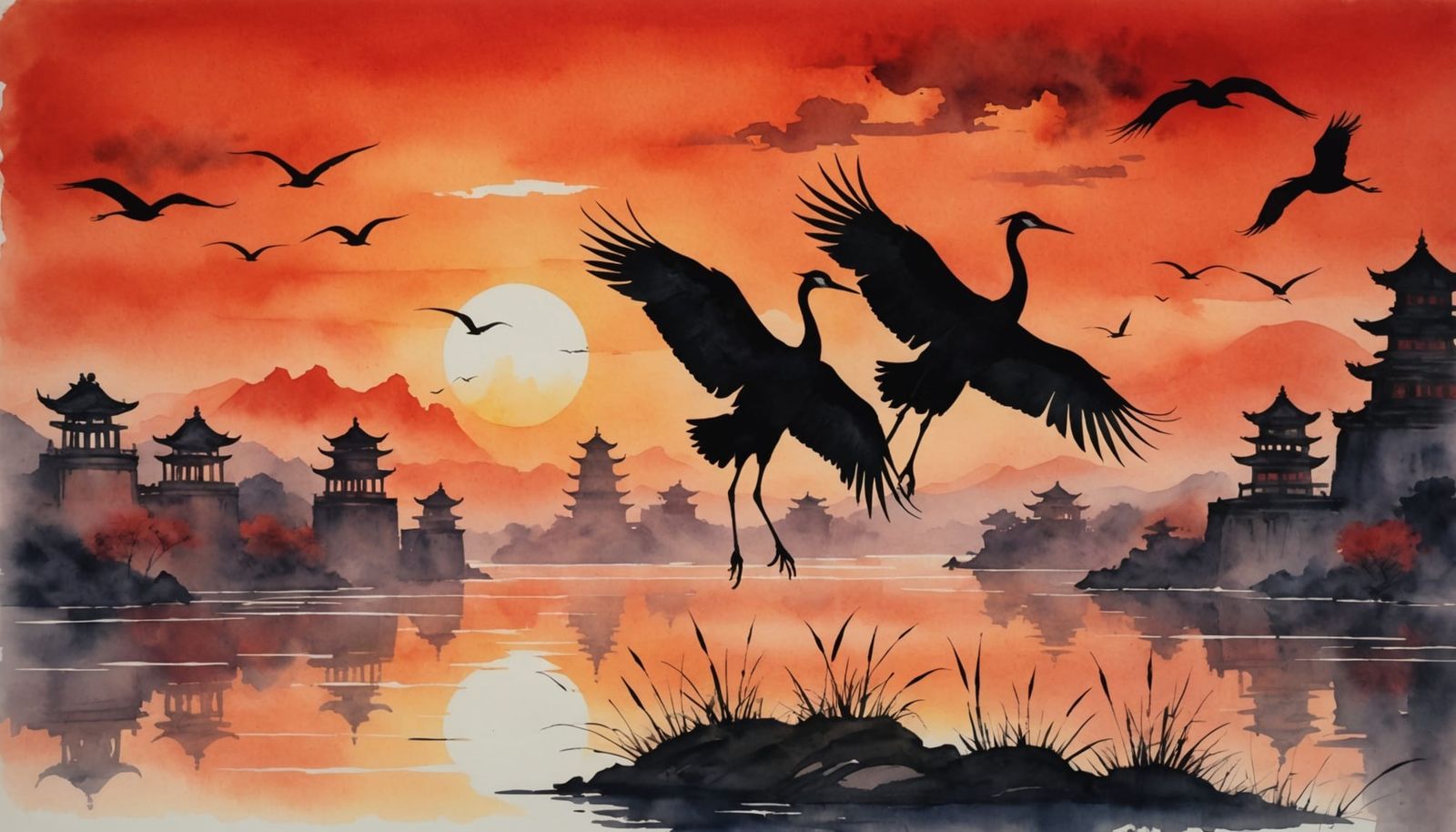 Ethereal Sunset on the Yangtze