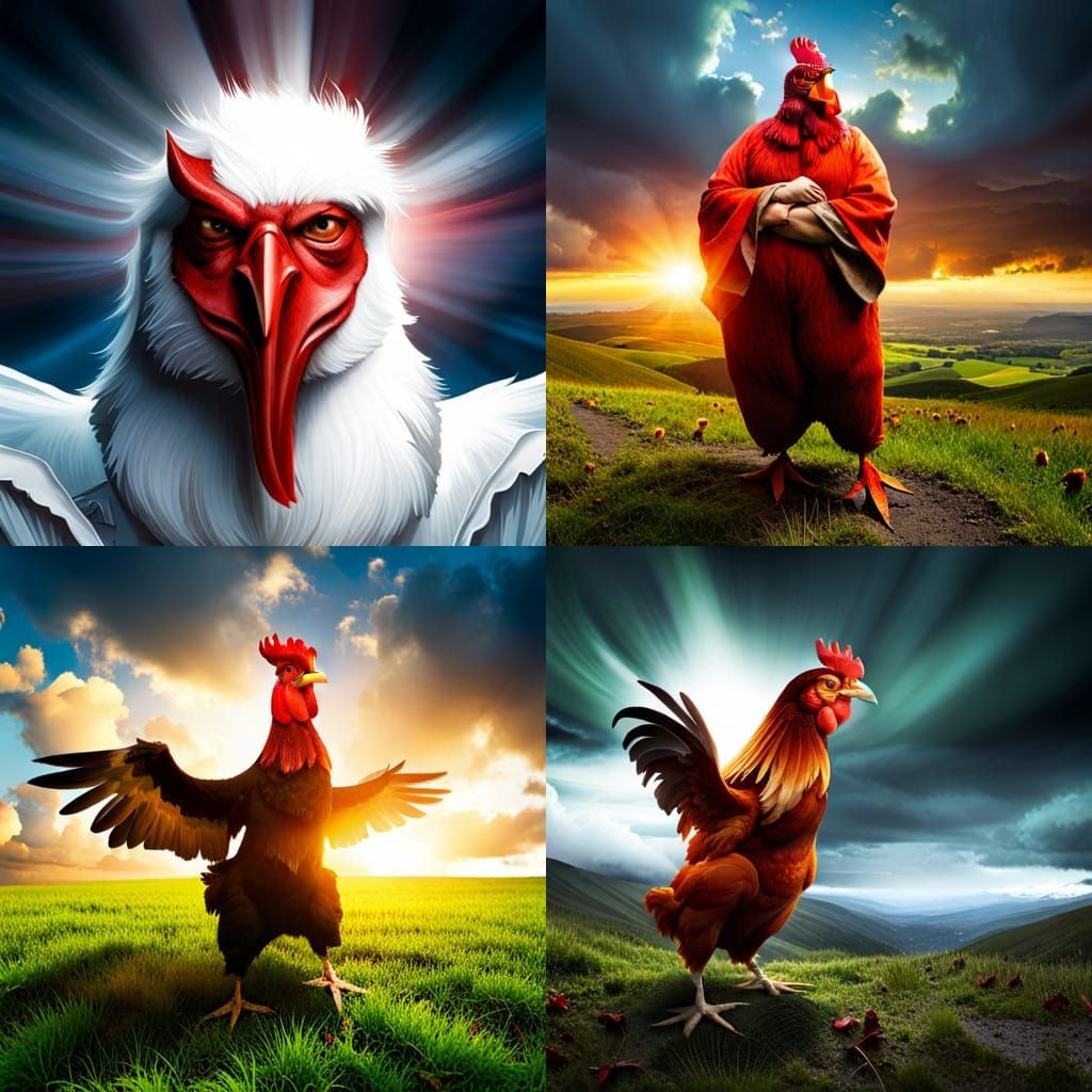 Satan Chicken: A Humorous AI Rendition