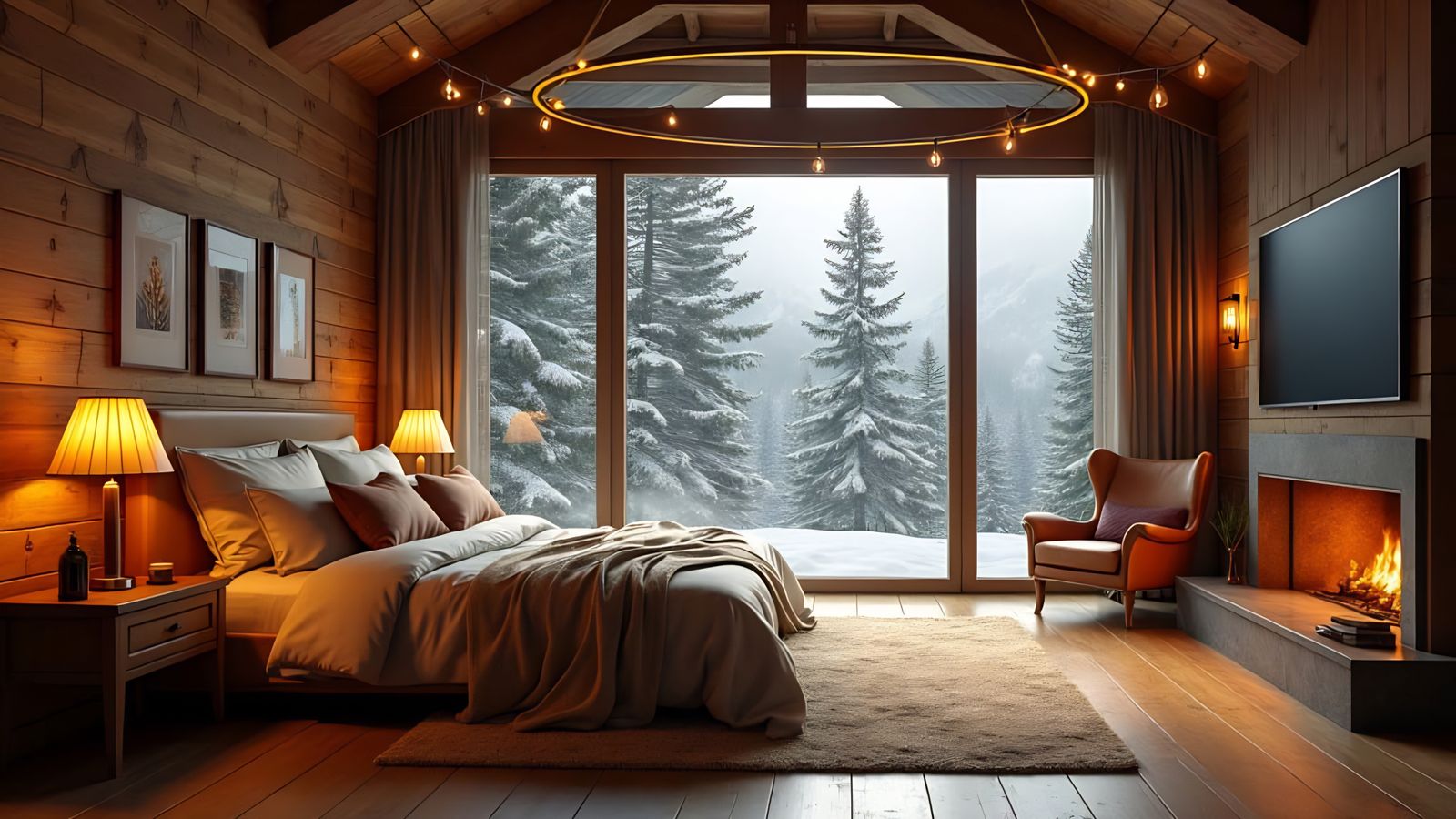 Luxurious Cabin Retreat in Serene Forest Landscape