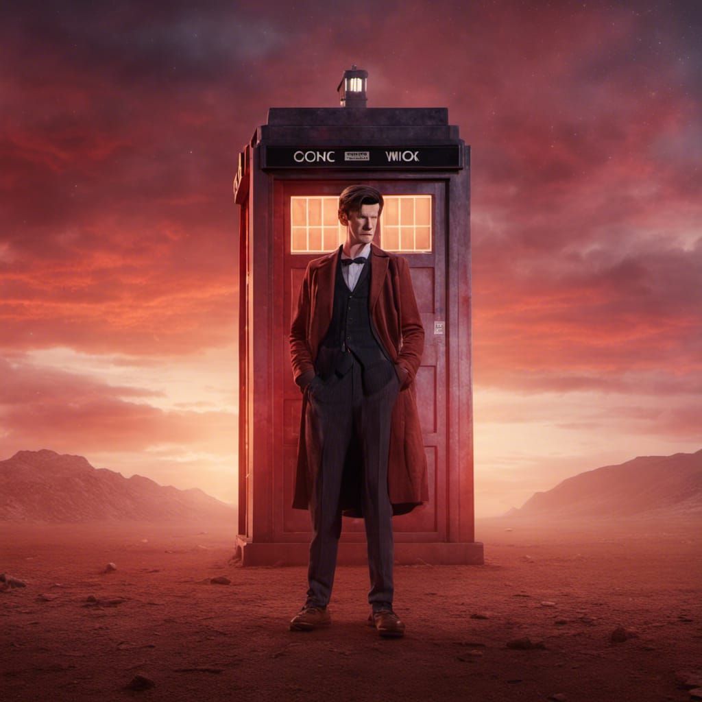 Matt Smith as Doctor Who in Editorial Photorealism