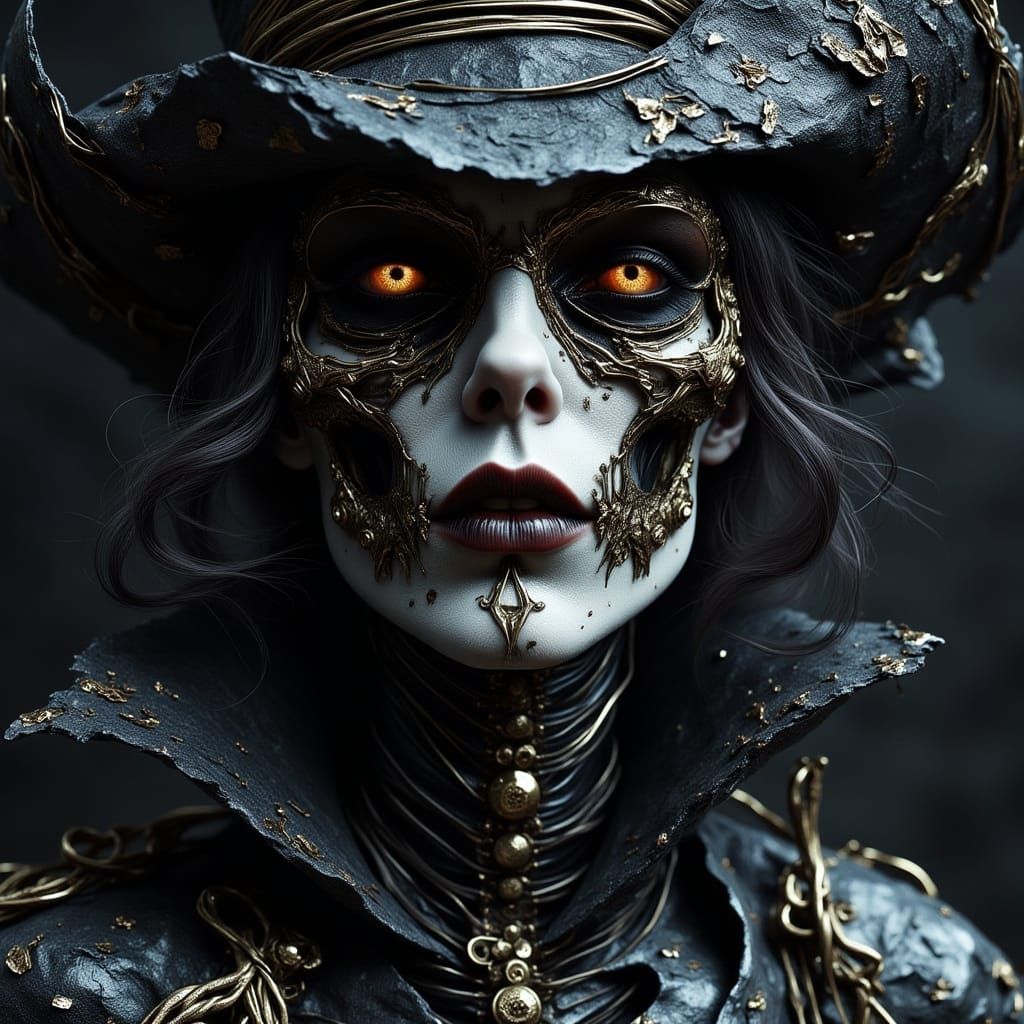 Sinister Mad Hatter in Biomechanical Steampunk Style