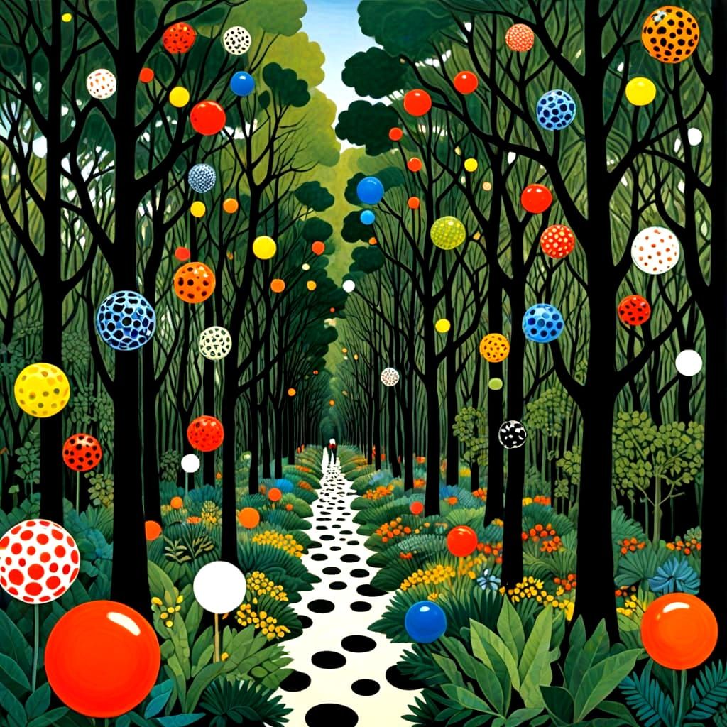 Henri Rousseau Mirage, Yayoi Kusama Marbles, Lucian Freud Ec...