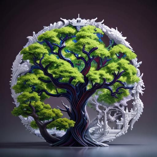 Tree of Knowledge: Detailed 3D Photorealistic Rendering
