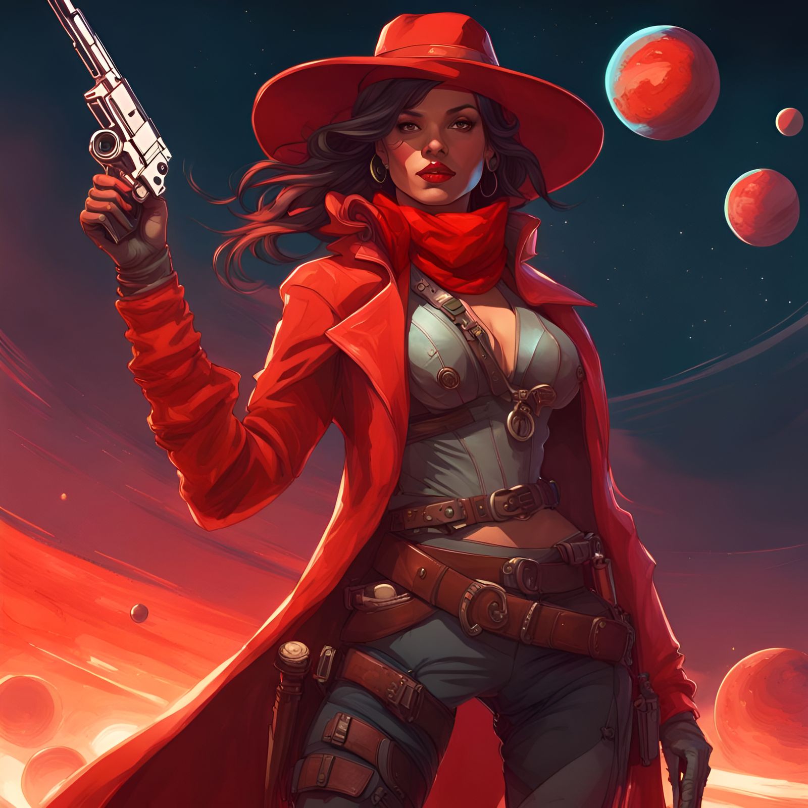 Carmen De La Rouge Martian Bounty Hunter