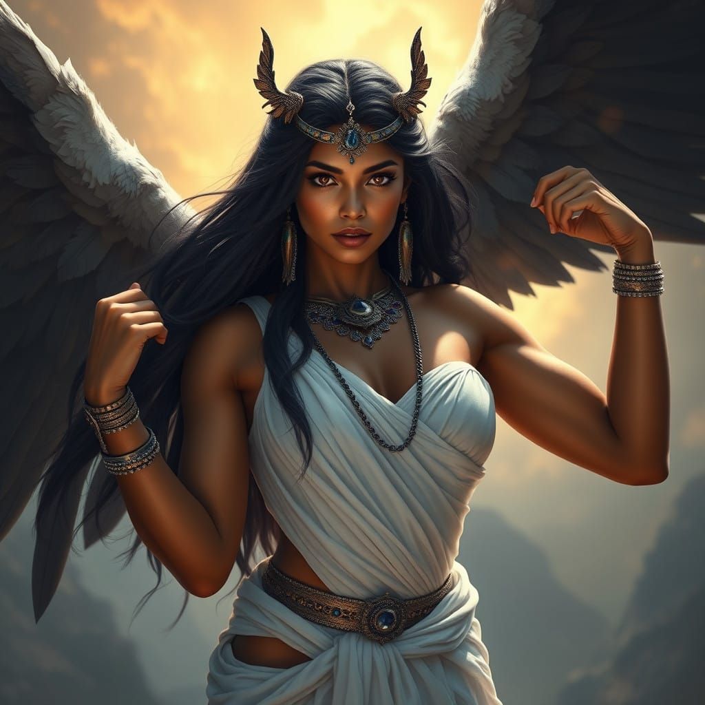 Ishtar, Goddess of Heaven and Earth, in Elegance and Strengt...