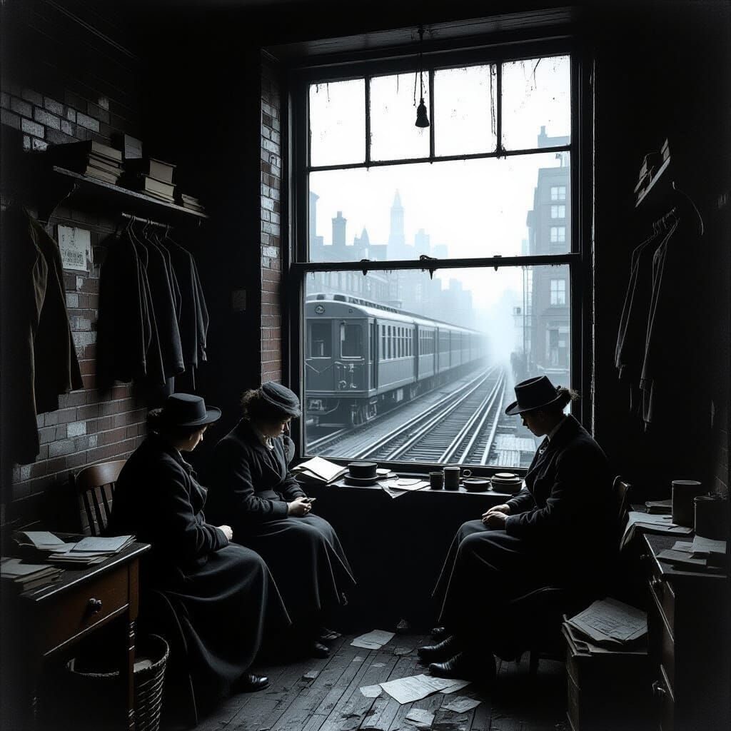 19th Century Tenement Interior in Gritty Style