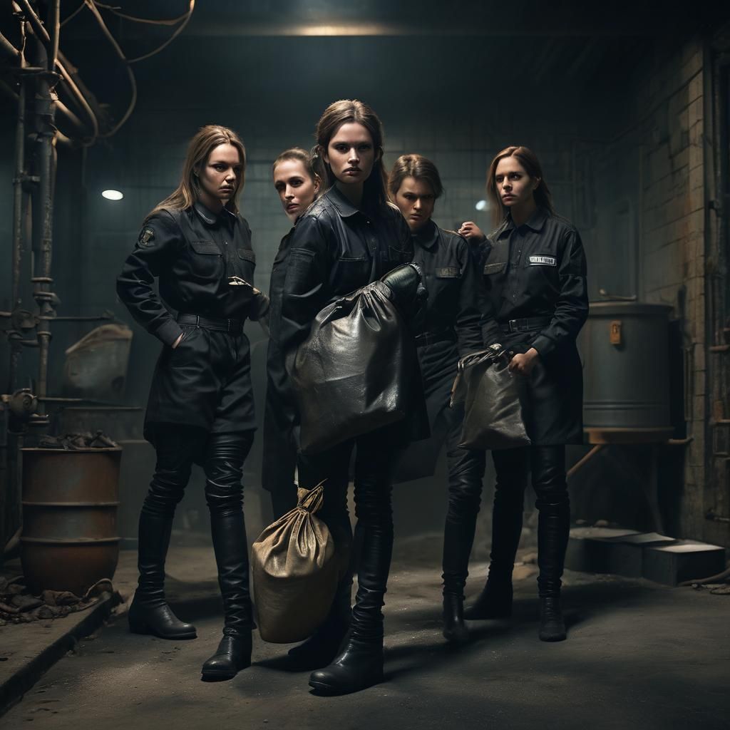 Cinematic Prison Guards Dispose of Body