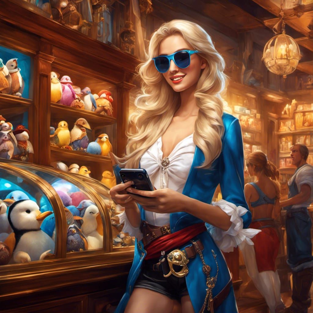 Julie "Well this is a strange day. I'm becoming more like Captain Jack Sparrow's mistress and still no pirate penguin"