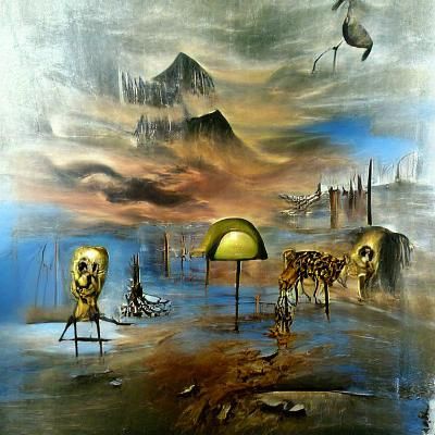 Surreal Post-Apocalyptic Survival in Salvador Dali Style
