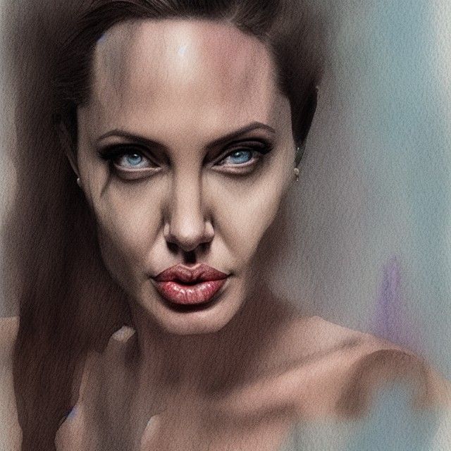 Queen's Lament: Impressionistic Digital Portrait