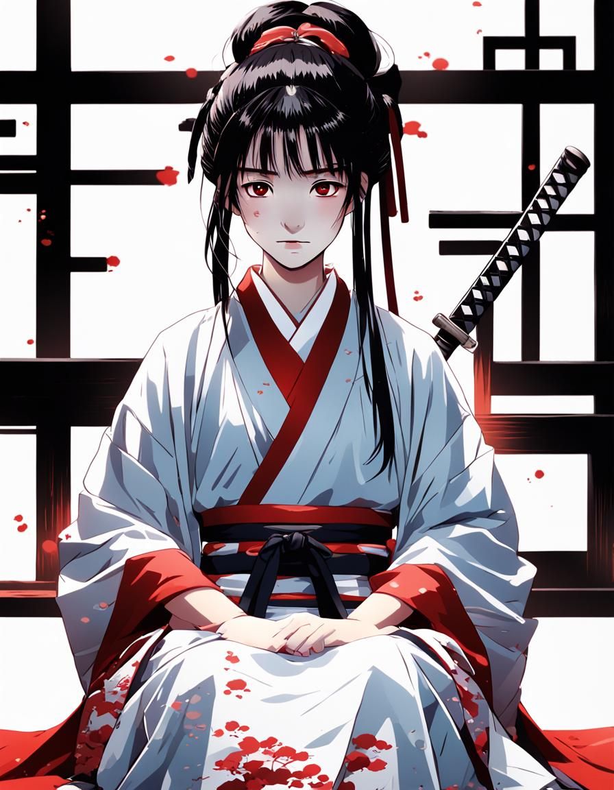 Elegant Samurai Maiden