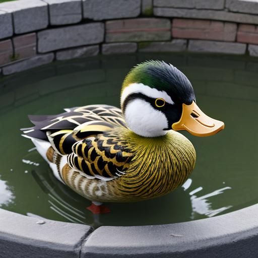 AI Generated Image of a Duck