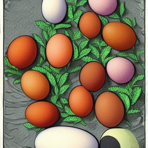 Surreal Cosmic Comic Art: Rowan's Bushes