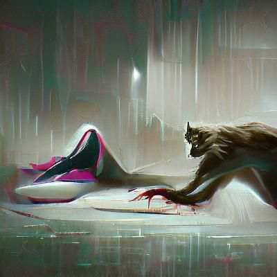 Sinister Puma Illustration in Fantasy Style