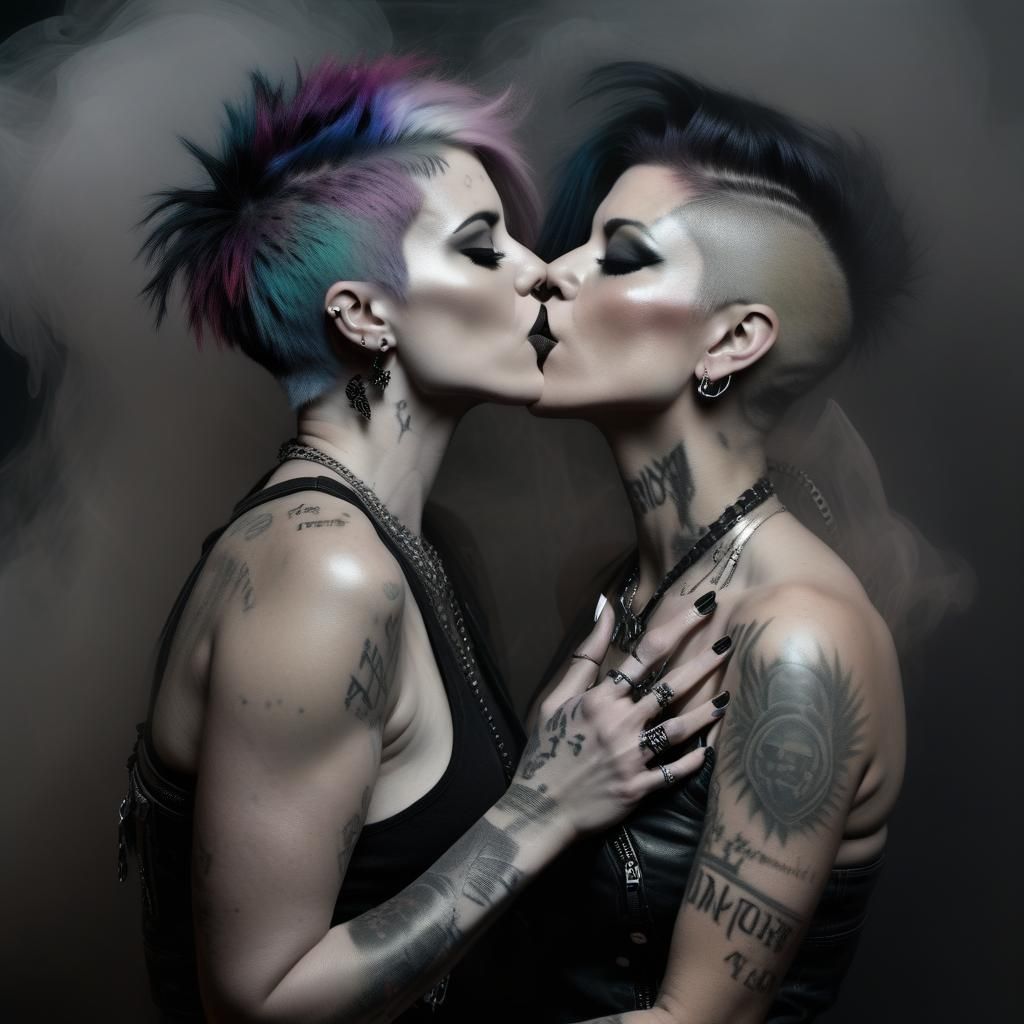Passionate Kiss: Punk Women in Lois Royo Style