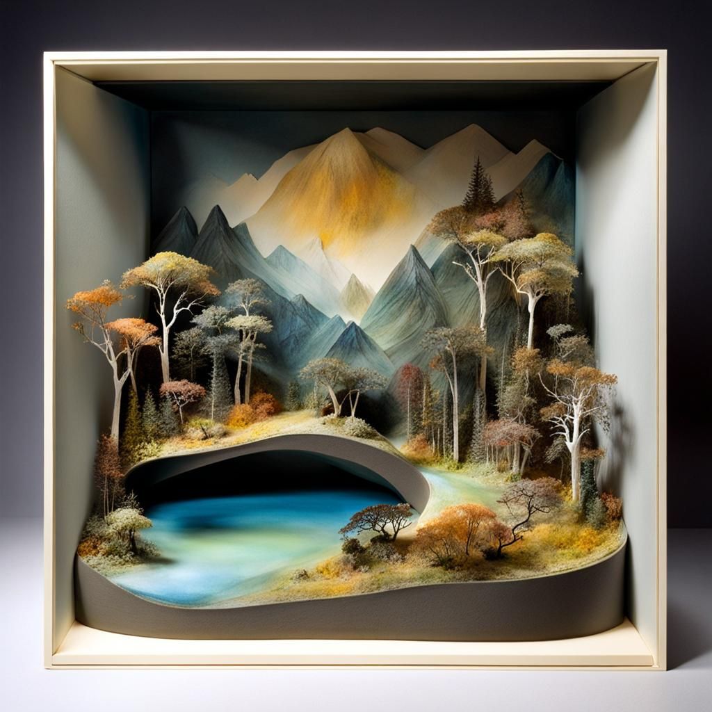 Magical Fantastical Landscape Diorama