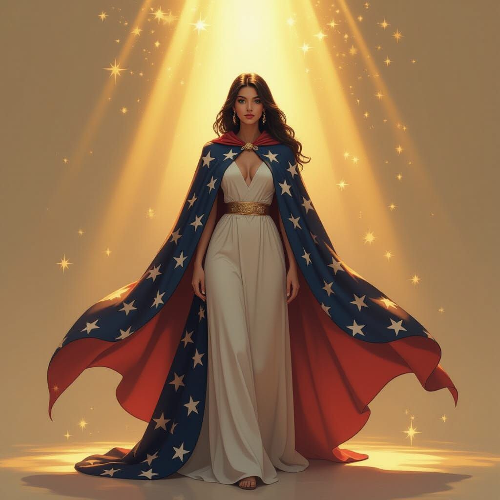 Boston as Radiant Spirit in Impressionist Style