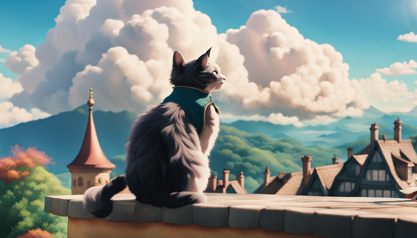 Cat Prince on Howl's Moving Castle Terrace