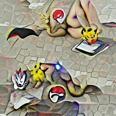 Colorful Pokémon Character Art