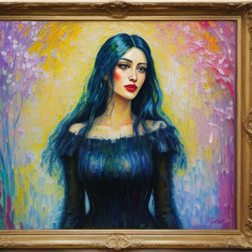 Expressive Portrait: Truth Revealed in Impasto Oil Painting