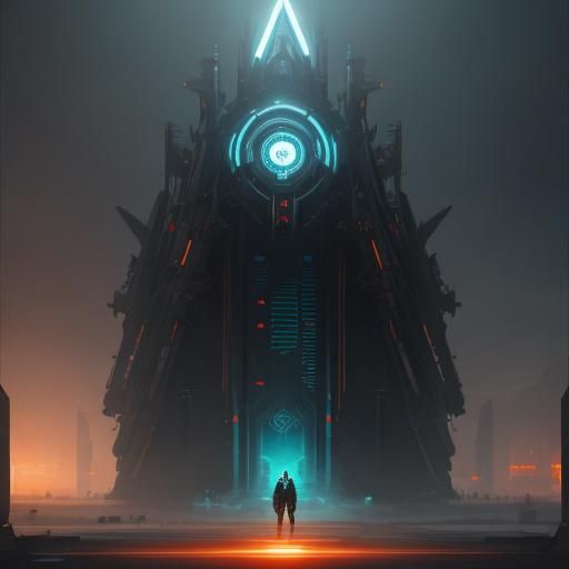 Countdown Concept Art in Orange and Teal