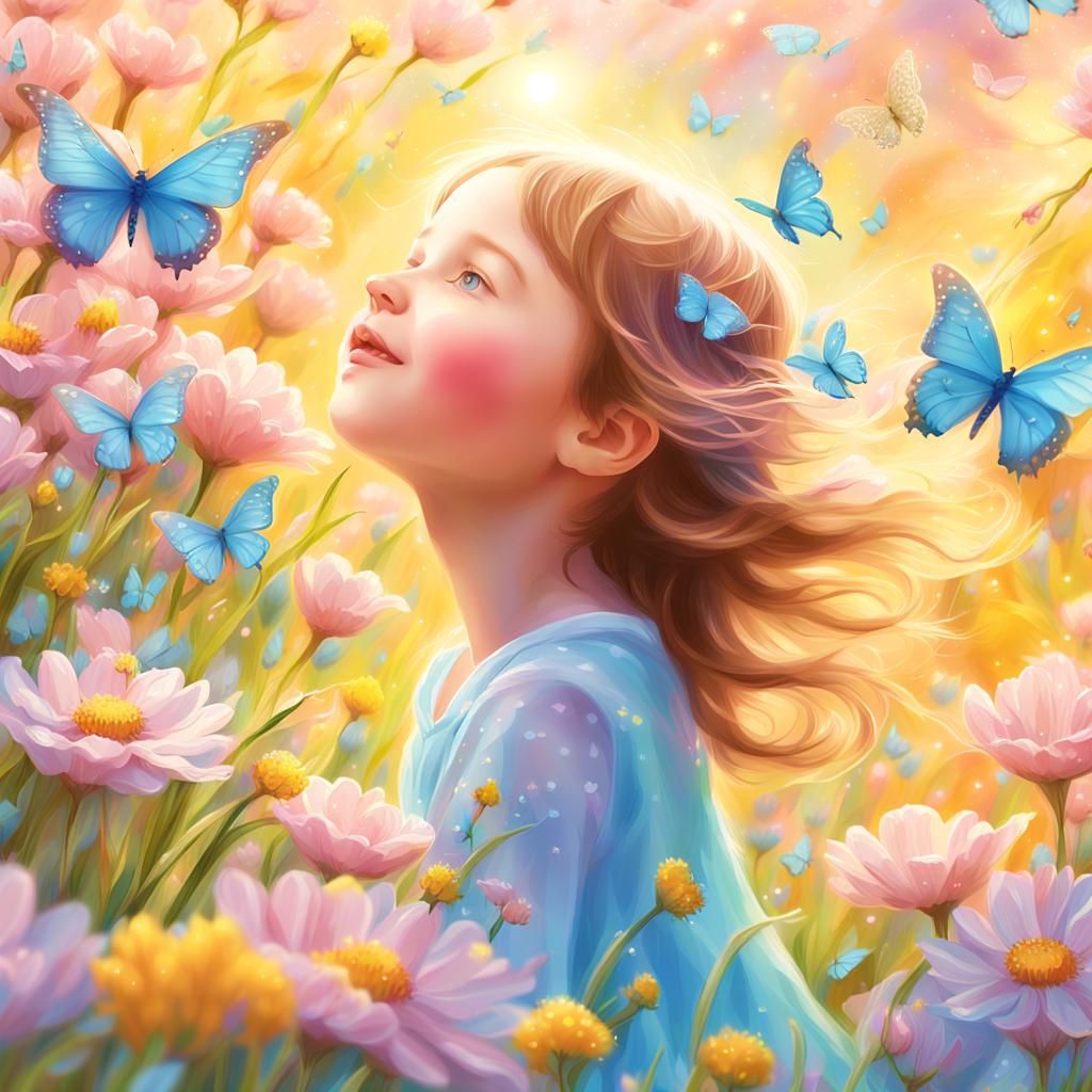 Whimsical Springtime Impressionist Masterpiece