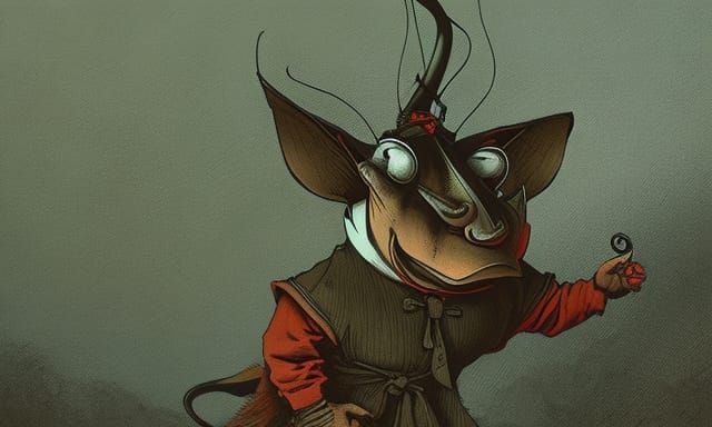 Demons caricature. Character 1