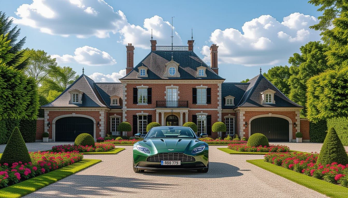 Victorian Chateau with Aston Martin DBX
