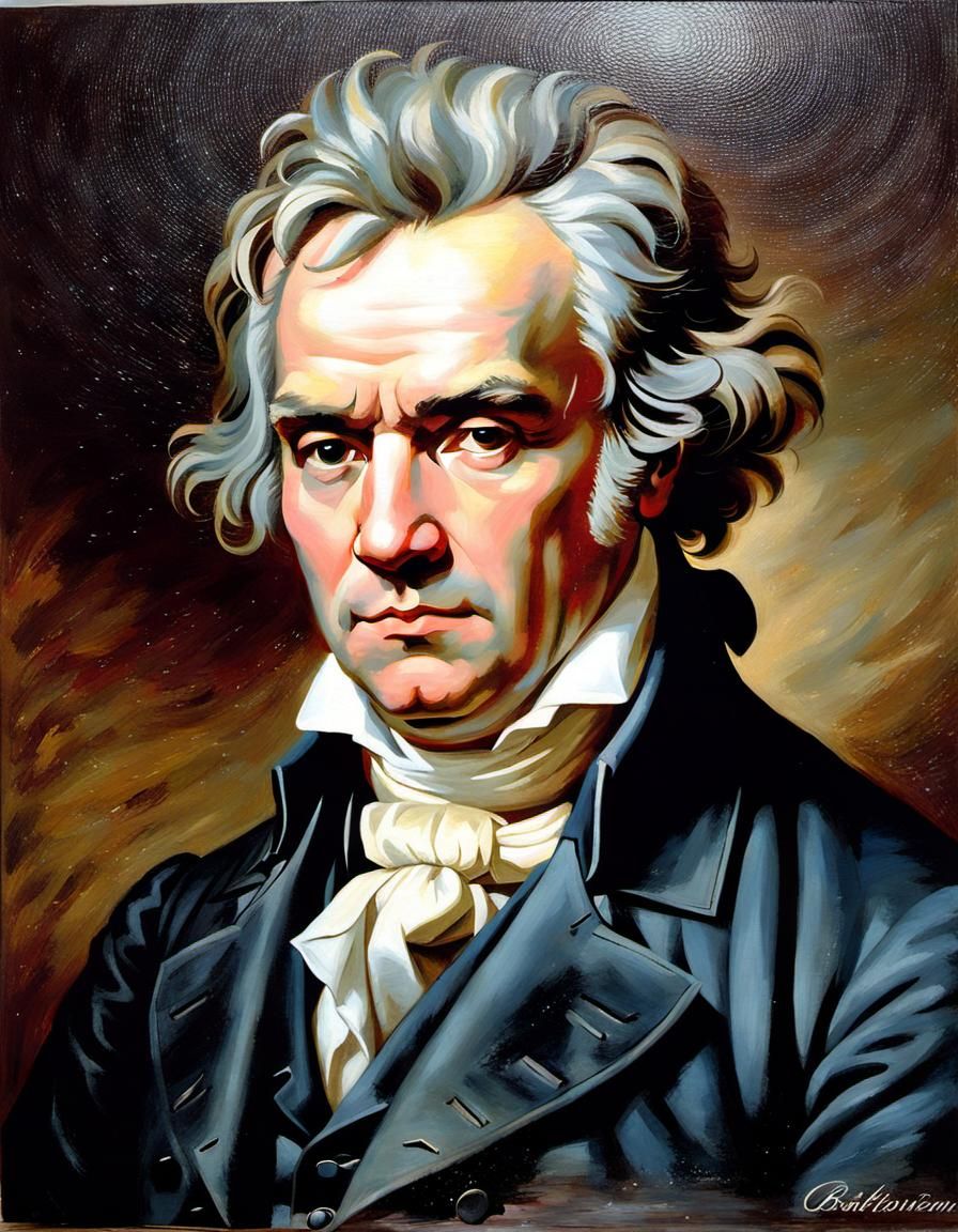 Beethoven Oil Painting: Ultra Quality Art