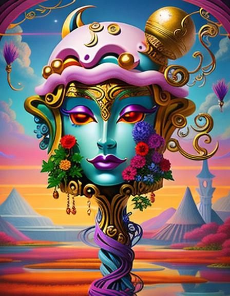 Mythical and Whimsical Dreamlike Scene